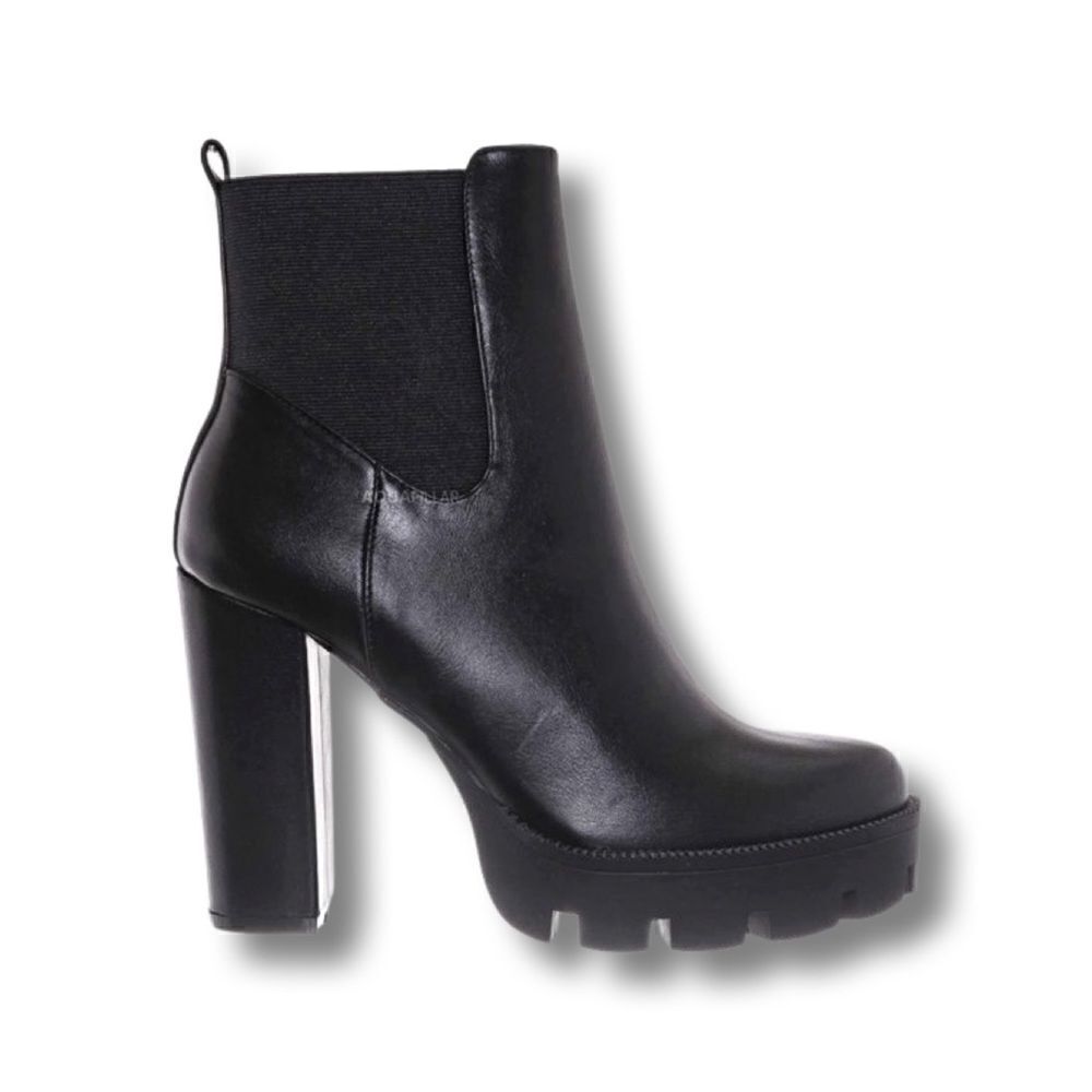 X2B Block Heel Zip Chelsea Boot - Picture 2 of 13